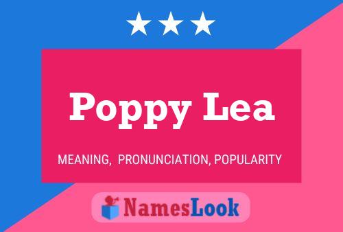 Affiche de nom Poppy Lea