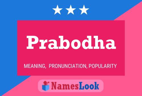 Affiche de nom Prabodha