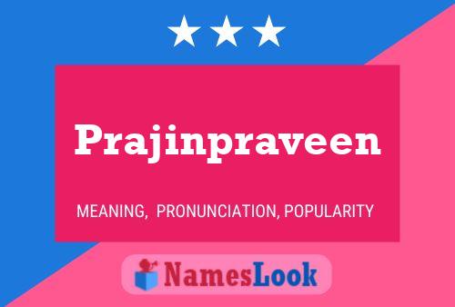 Affiche de nom Prajinpraveen