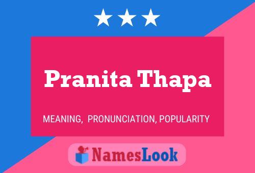 Affiche de nom Pranita Thapa