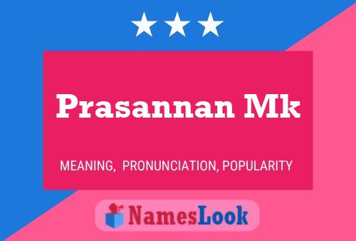 Affiche de nom Prasannan Mk