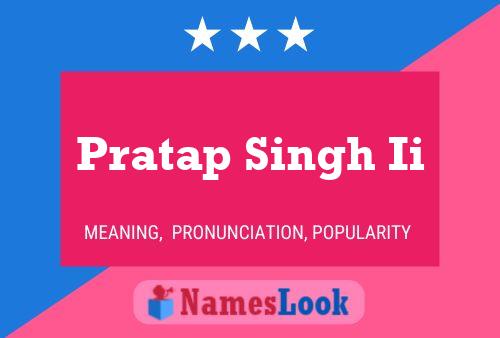 Affiche de nom Pratap Singh Ii