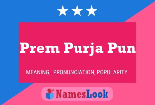 Affiche de nom Prem Purja Pun