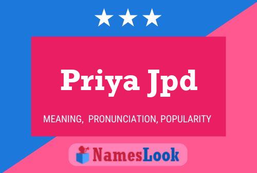 Affiche de nom Priya Jpd