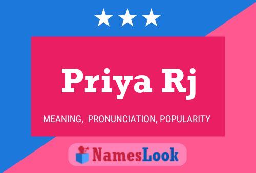 Affiche de nom Priya Rj