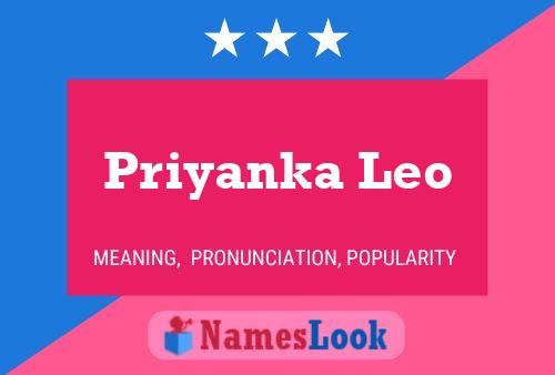 Affiche de nom Priyanka Leo