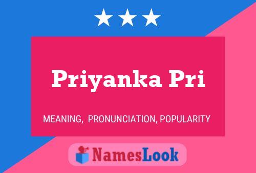 Affiche de nom Priyanka Pri