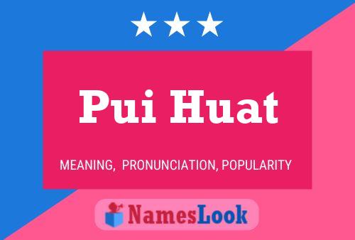 Affiche de nom Pui Huat