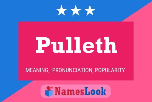 Affiche de nom Pulleth