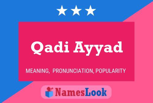 Affiche de nom Qadi Ayyad