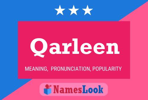 Affiche de nom Qarleen