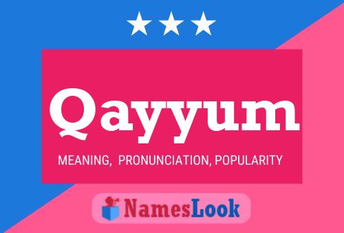 Affiche de nom Qayyum