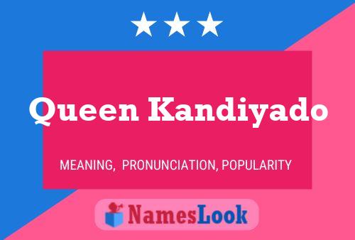 Affiche de nom Queen Kandiyado