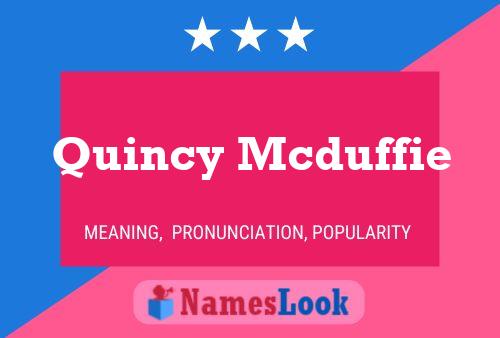 Affiche de nom Quincy Mcduffie