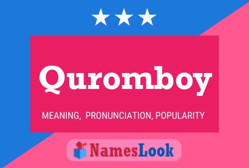 Affiche de nom Quromboy