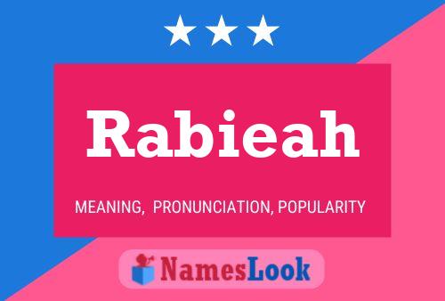 Affiche de nom Rabieah