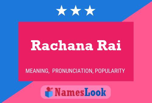 Affiche de nom Rachana Rai