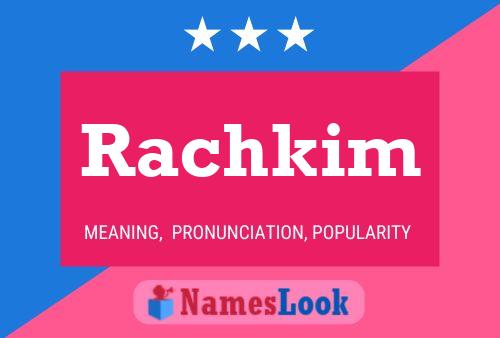 Affiche de nom Rachkim