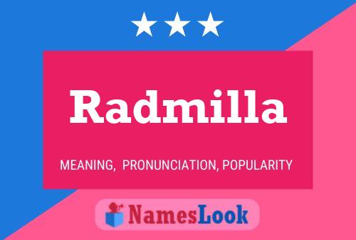 Affiche de nom Radmilla