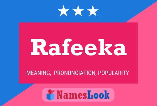 Affiche de nom Rafeeka