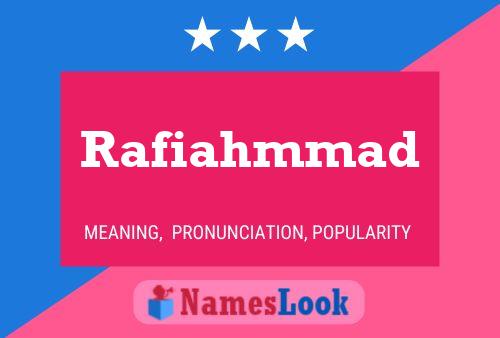 Affiche de nom Rafiahmmad