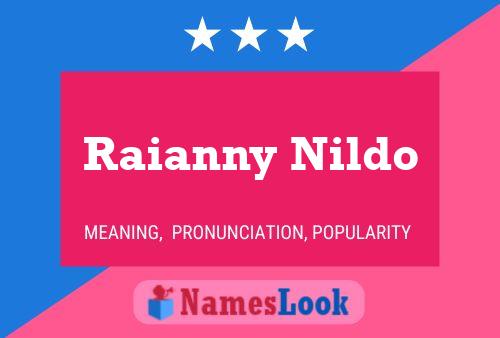 Affiche de nom Raianny Nildo