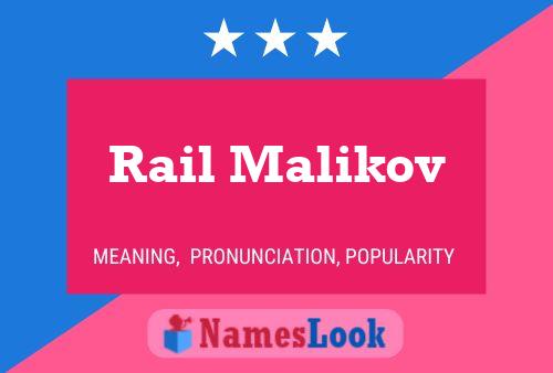 Affiche de nom Rail Malikov