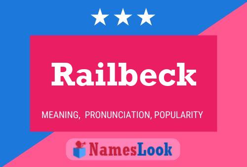 Affiche de nom Railbeck