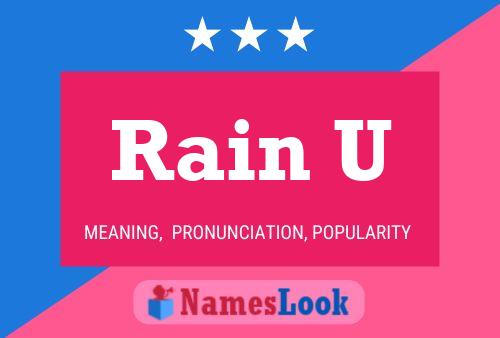 Affiche de nom Rain U