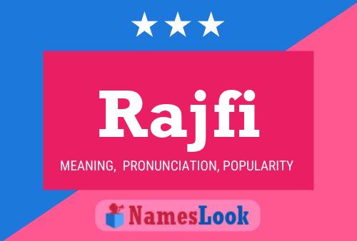 Affiche de nom Rajfi