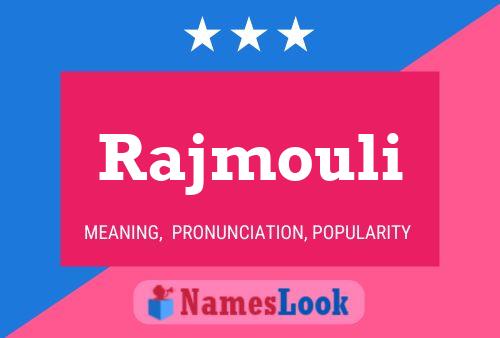 Affiche de nom Rajmouli