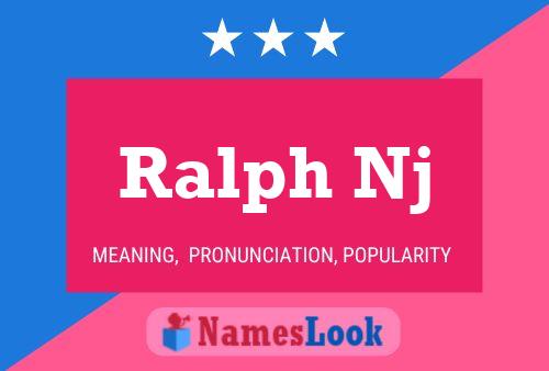 Affiche de nom Ralph Nj