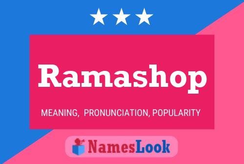 Affiche de nom Ramashop