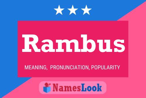 Affiche de nom Rambus