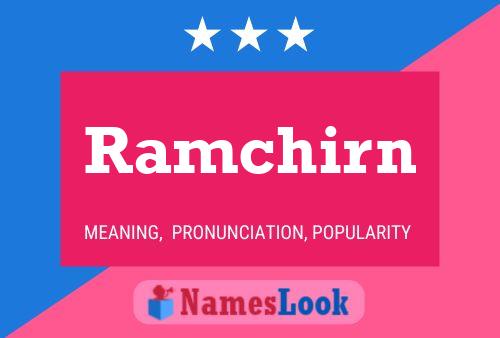 Affiche de nom Ramchirn