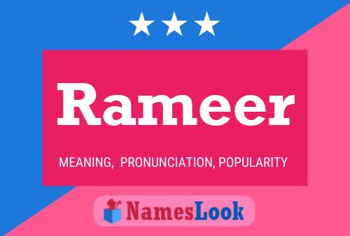 Affiche de nom Rameer