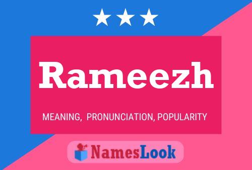 Affiche de nom Rameezh