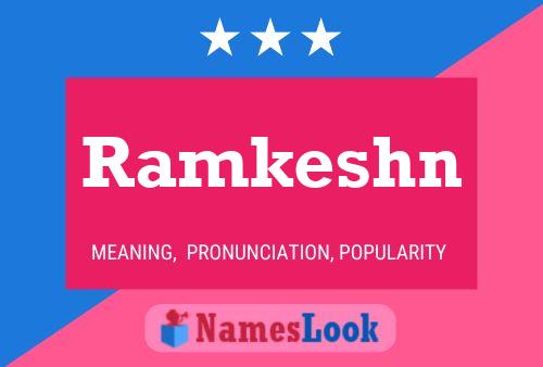 Affiche de nom Ramkeshn