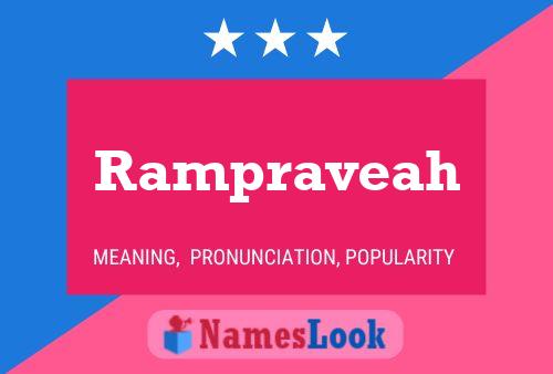 Affiche de nom Rampraveah