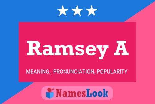 Affiche de nom Ramsey A