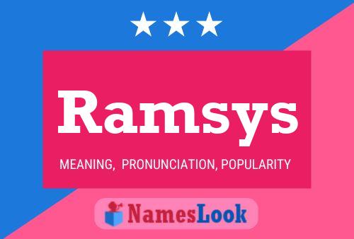 Affiche de nom Ramsys