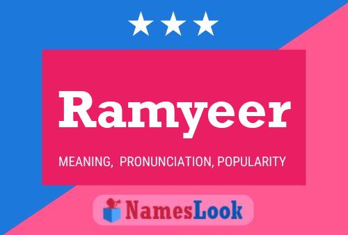 Affiche de nom Ramyeer