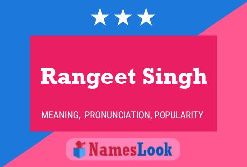 Affiche de nom Rangeet Singh