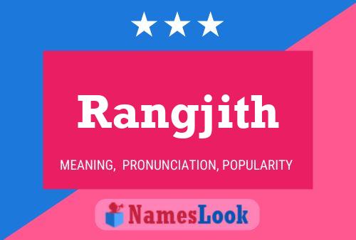 Affiche de nom Rangjith