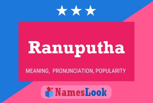 Affiche de nom Ranuputha