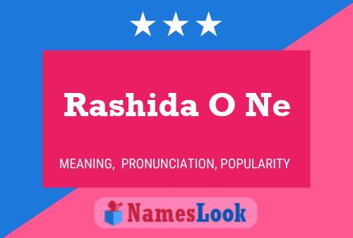 Affiche de nom Rashida O Ne