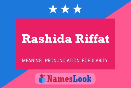 Affiche de nom Rashida Riffat