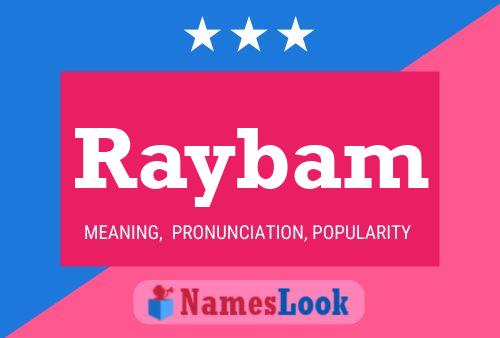 Affiche de nom Raybam