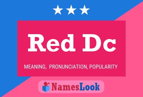 Affiche de nom Red Dc