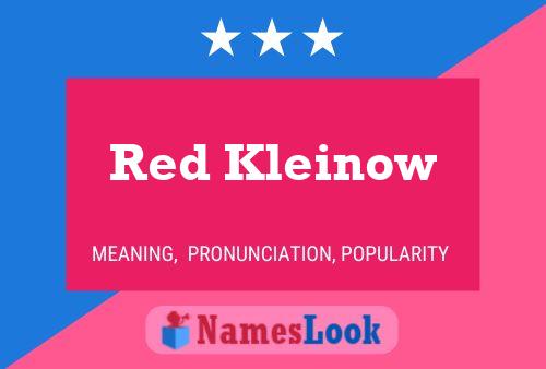 Affiche de nom Red Kleinow